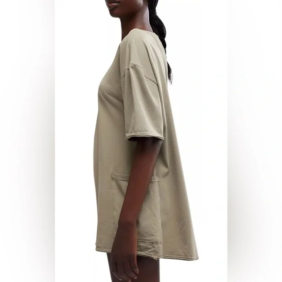 NWT Free People Movement M Hot Shot Tee Romper in Sage Stone Evergreen New - Picture 4 of 8